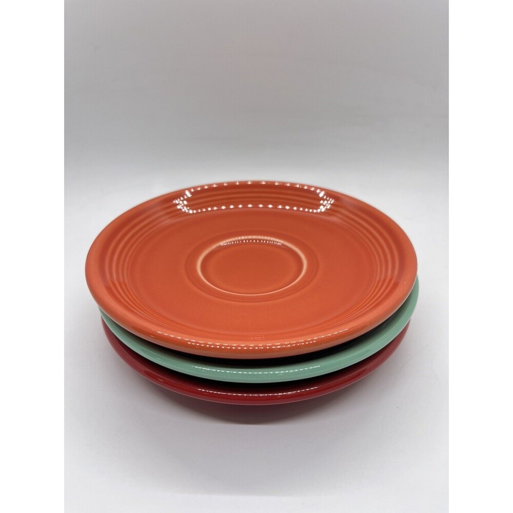 Fiesta Turquoise Plate 6" Homer Laughlin HLC Fiestaware - Red, Turqouise, Orange